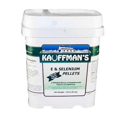 Vitamin E & Selenium Equine Supplement Pellets  4 Lbs By Kauffmans