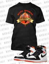 Mens Born Sinners Graphic Tee To Match J1 Electro Orange Hip Streetwear Tee