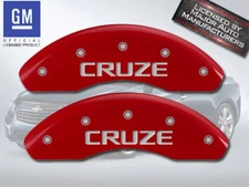 2016 Chevy "Cruze" Limited Front Red MGP Brake Disc Caliper Cover 2pc Set