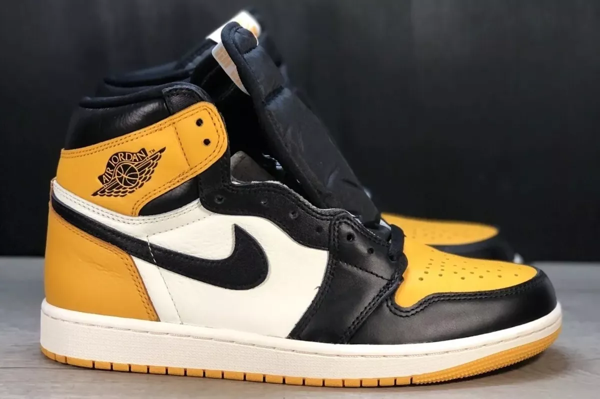 Jordan retro 1 shop yellow toe