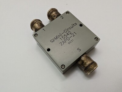 Power Splitter Combiner, Mini-Circuit ZAPD-21, 0.5-2 GHz, 50Ω 2 Ways N(f)