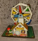 Vintage 1964 Fisher Price Ferris Wheel #969 ~ 5 Little People Figures Works Well