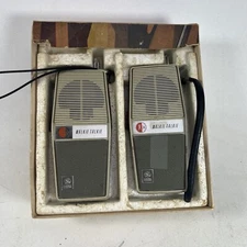 Vintage 1968 GE Model Y-7110 Walkie Talkie Set Original Box CB Radio Parts