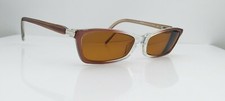 Vintage Genny 304 9381 Burgundy Rectangle Sunglasses FRAMES ONLY Italy