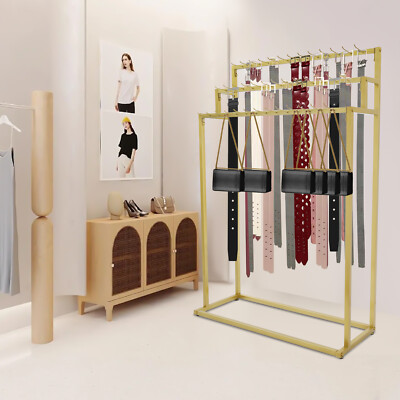 3-tier Belt Hanger, Floor Mounted Belt Hanger, Metal Belt Organizer with 39 Hook