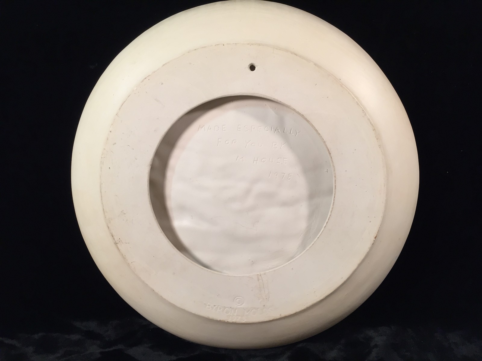 BYRON MOLDS 3D Farm Fall Scene Wall Plaque 1978 Signed