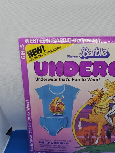 Western Barbie Underoos - XSmall 1982 - Underwear Girls - Picture 2 of 10