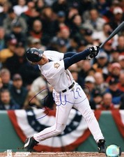 SHEA  HILLENBRAND  BOSTON  RED  SOX    ACTION   SIGNED   AUTOGRAPHED   8X10   