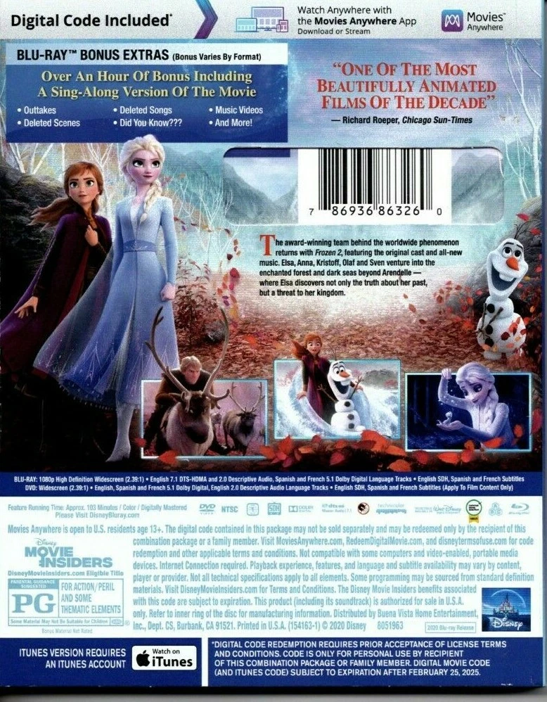 Frozen / La reine des neiges Blu 57 (2014) - Blu-ray - LastDodo