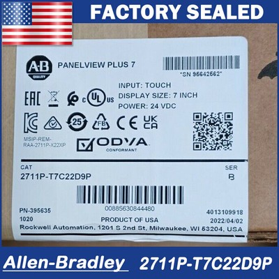 New NEW SEALED BOX Allen Bradley 2711P-T7C22D9P /B PanelView Plus 7 Performance