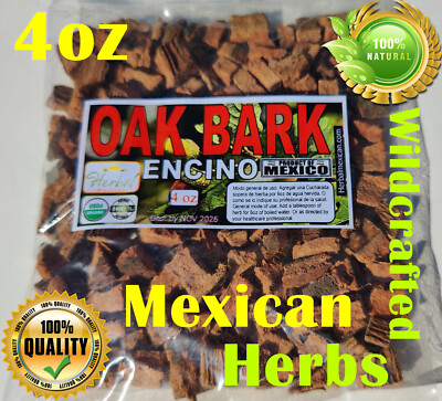 Oak Bark 4oz,Encino, corteza de encino, Roble, oak, Quercus alba,encino infusion
