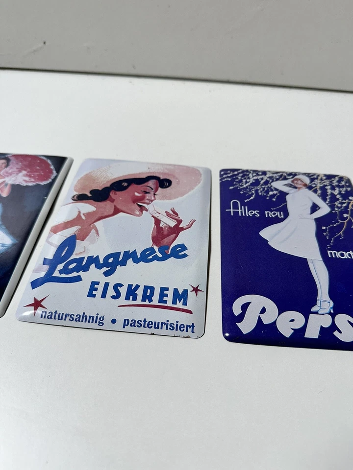 Metallschild Vintage Persil Langnese 3 Stück Gebraucht - Bild 3 von 4