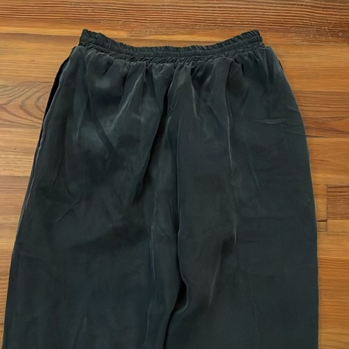 Chili Pepper Vintage Silk Jogger Pants Gray Womens Size Medium Elastic Waist - Picture 12 of 12