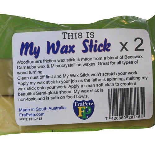 2 X 43gran frapete Woodturners My Wax Stick Perfect Semi Gloss Clear finish - Picture 2 of 7