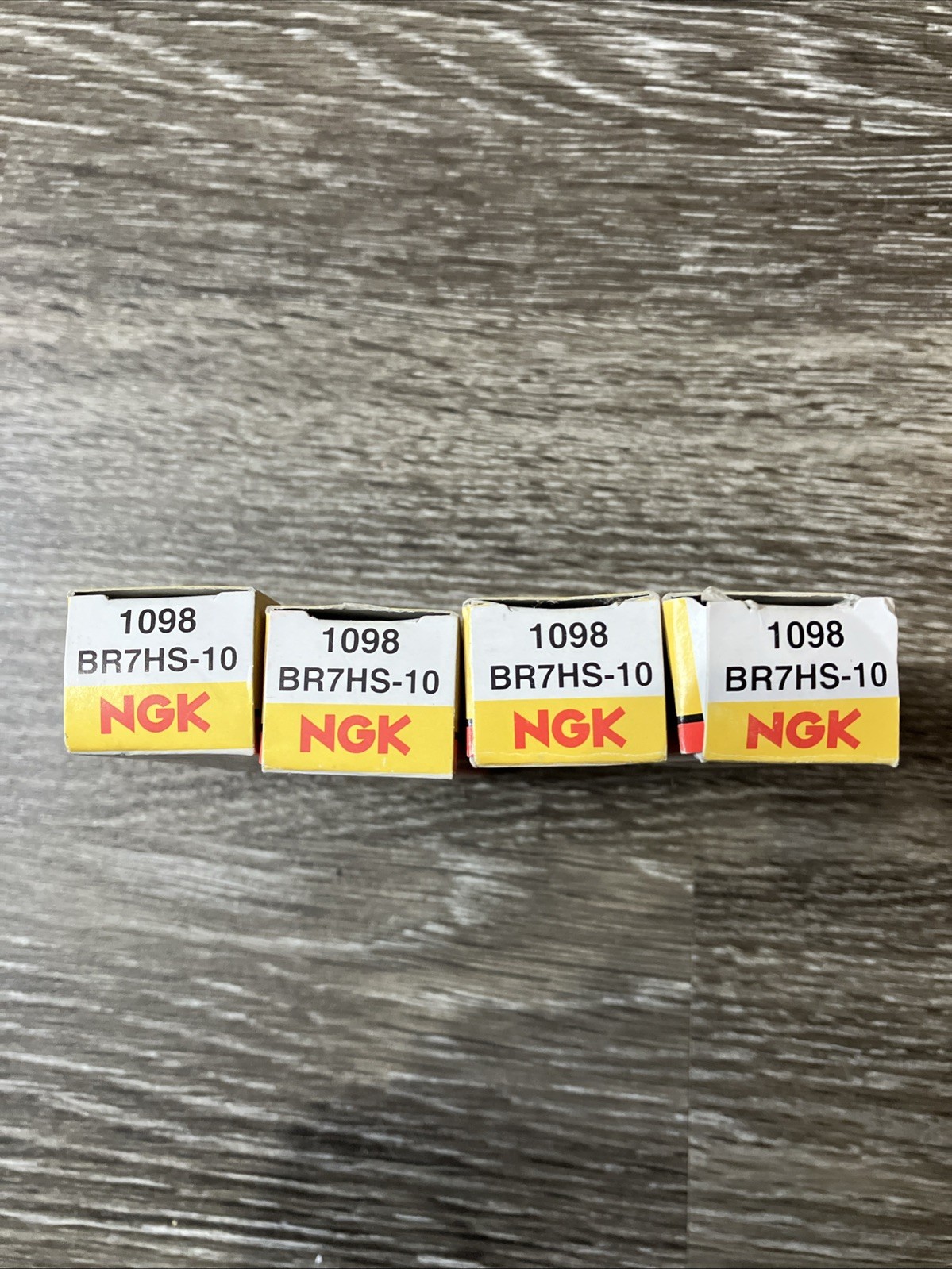 NGK BR7HS-10 / 1098 Spark Plugs 4 Each Boat Marine Outboard Motorcycle