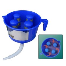 Funnel Type Oil and Water Separator for Fuel Systems with Four Filter Elements