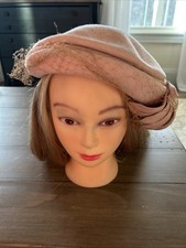 Vintage Genuine Soleil Wool Doeskin Felt Hat Flaws Large