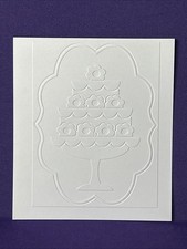 Layered Cake Embossing Folder Cuttlebug Provo Craft Card Making Scrapbooking