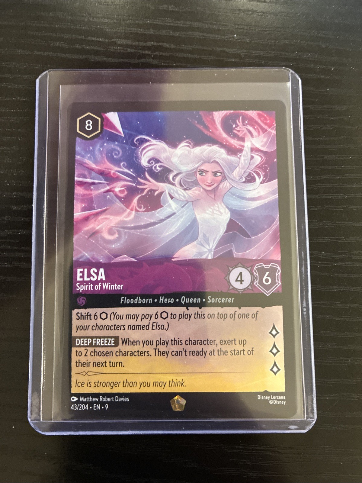 Lorcana TCG - Elsa - Spirit of Winter - Legendary 43/204 Fabled NM