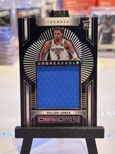 2024 Panini Obsidian Dillon Jones Unbreakable Rookies Patch /249