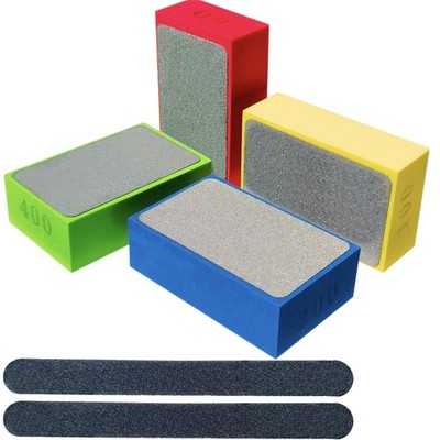 4 Pack Diamond Hand Polishing Pads Sharp Grinding Pad - Sanding...