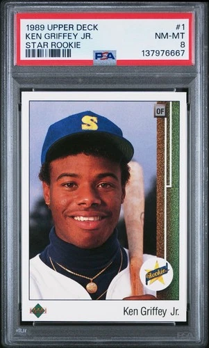 Ken Griffey Jr. 1989 Upper Deck Star Rookie #1 PSA 8 HOF