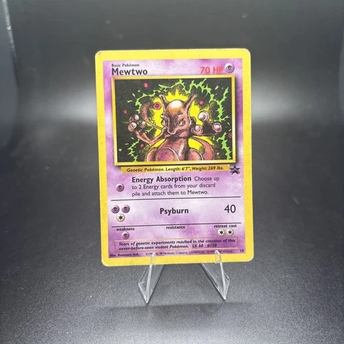Mewtwo 14/53 Wotc Promo Regular Vintage Pokemon Cards Black Star Promo HP -c