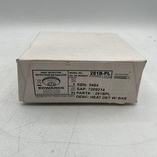 NEW!! Edwards Signaling Heat Detector Fixed Temperature 135 Degrees - 281B-PL