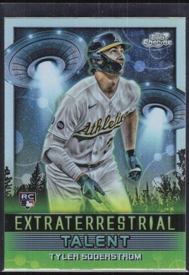 Tyler Soderstrom 2024 Topps Chrome Cosmic - Extraterrestrial Talent Athletics