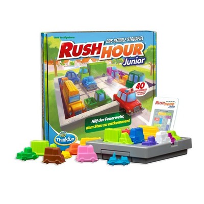 ThinkFun Rush Hour Junior Logikspiel für Kinder ab 5 Jahren - Stauspiel Jungen
