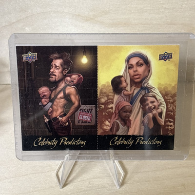 2010 UPPER DECK CELEBRITY PREDICTORS A. JOLIE/B. PITT #CP17/CP18