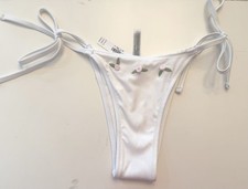 **NWT VICTORIA'S SECRET White Embroidered Floral Bottom, Medium, Was $39.95!!
