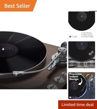 Black Acrylic Turntable Mat for 12" Vinyl with Tighter Bass  Antistatic Design