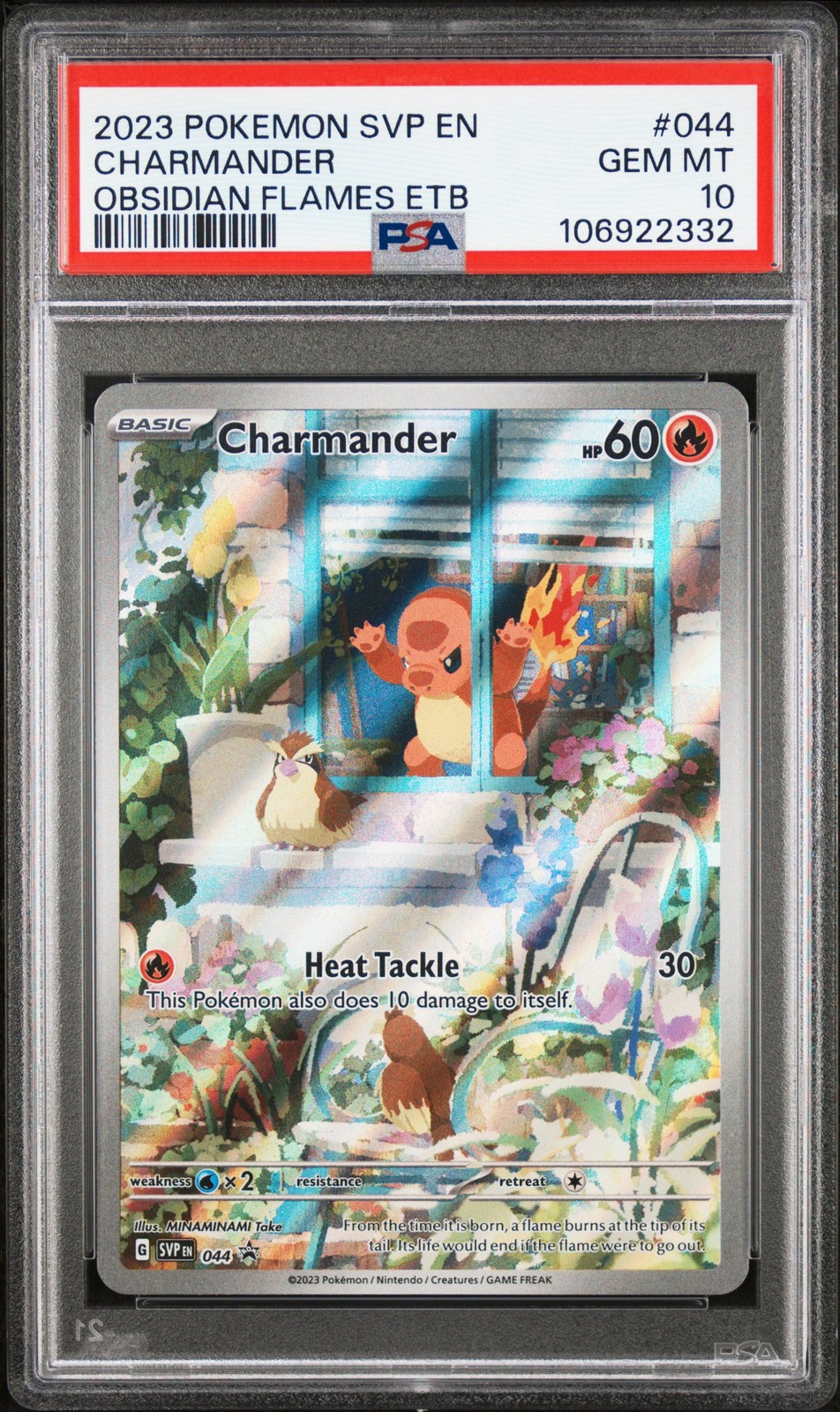 2023 POKEMON SVP EN-SV BLACK STAR PROMO #044 CHARMANDER PSA 10