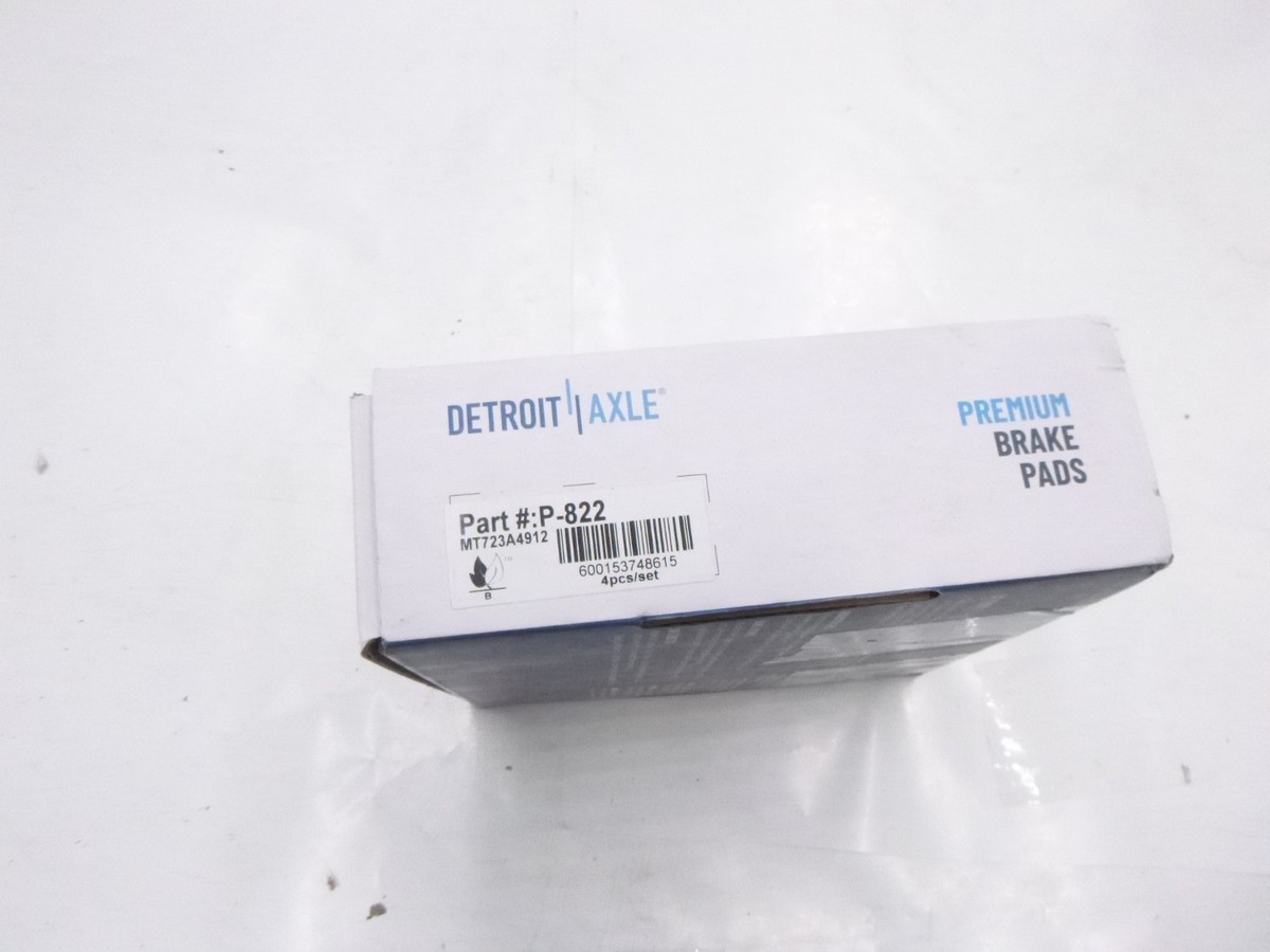 PPP4枚 Disc Brake Pad Set DETROIT AXLE P-822 for sale online | eBay