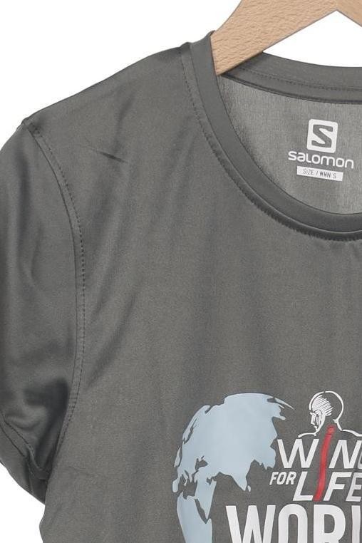 SALOMON T shirt maglietta donna maniche corte top taglia S grigio #qj1pshf