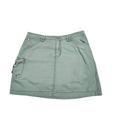 Vintage Faded Glory Cargo Skort 10 Olive Green Utility Mini Cotton Gorpcore Y2K