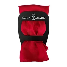 Red Pocket Square with Pocket Square Holder Large Size Solid Handkerchief