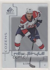 2019 SP Game Used CHL Edition 2000-01 New Style Tribute 57/99 Dylan Cozens 5gf