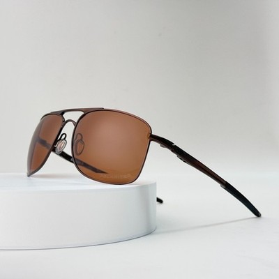 Oakley Gauge 8 OO4124 Polarized Sunglasses Brown Frame Brown Lens