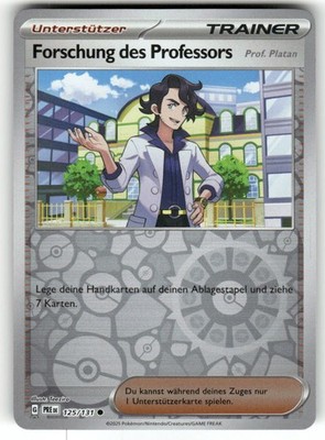Pokemon Scarlet & Violet Prismatic Evolutions Forschung des Professors #125/131