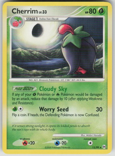 Pokemon TCG Cherrim Rare Arceus 15/99