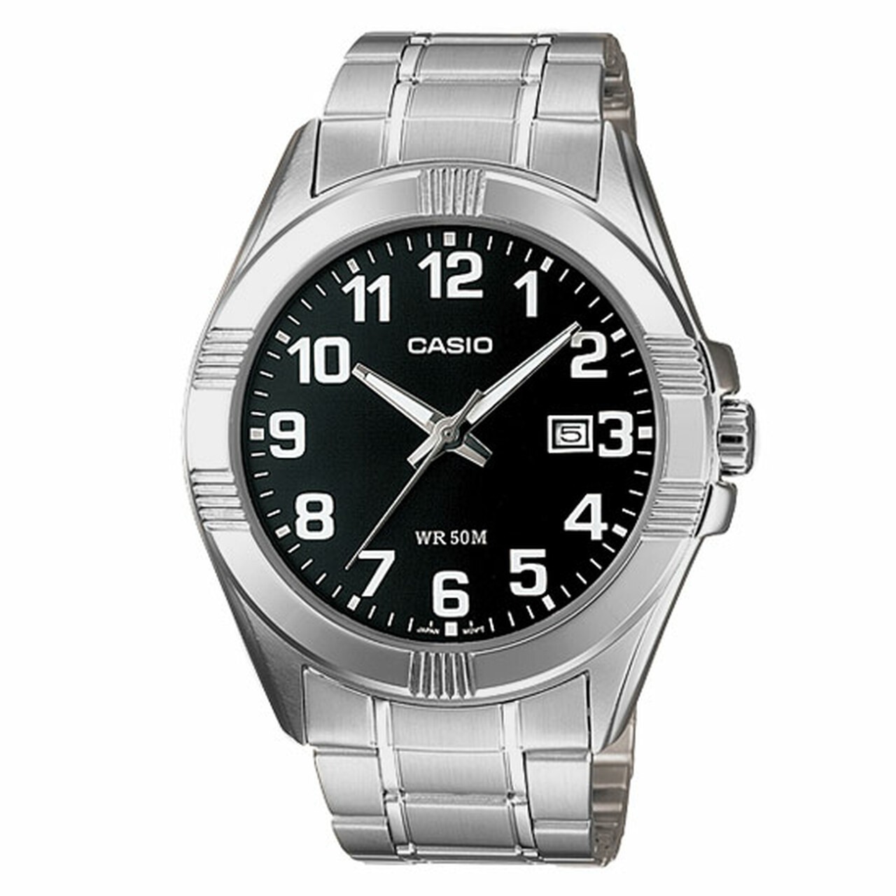 Mens Wristwatch CASIO MTP-1308D-1BVDF Stainless Steel Black Classic