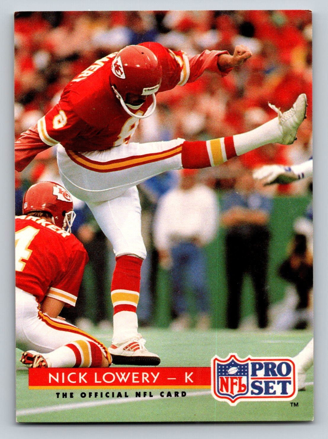 Nick Lowery Chiefs 1992 Pro Set #202