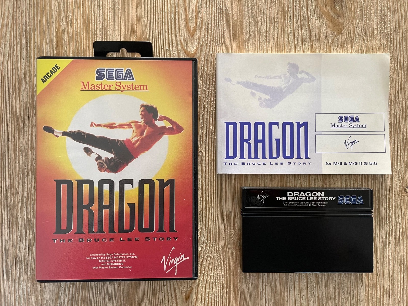Dragon The Bruce Lee Story SEGA Master System PAL CIB - COMPLETE - VERY GOOD