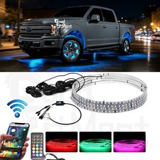 4x 15.5'' RGB Color Chasing LED Wheel Lights For Car Truck Tyre Tire Rim Light