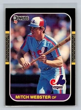 1987 Donruss #335 Mitch Webster Montreal Expos Baseball Card