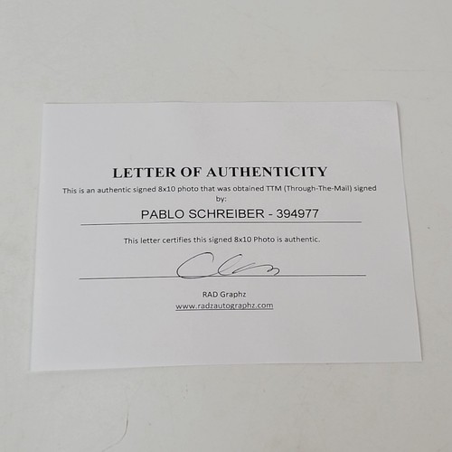 Pablo Schreiber Signed 8x10 Photo Halo Master Chief Autographed COA - Picture 5 of 5
