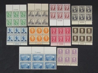 nystamps US Canal Zone Plate Block Stamp # 105 114 Mint OG H/NH L3x3236