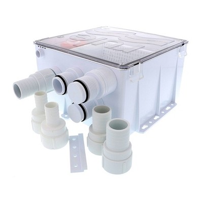 Rule Shower Drain Box With 1100 Gph Pump 24V Float Switch